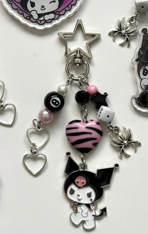 kuromi babe keychain