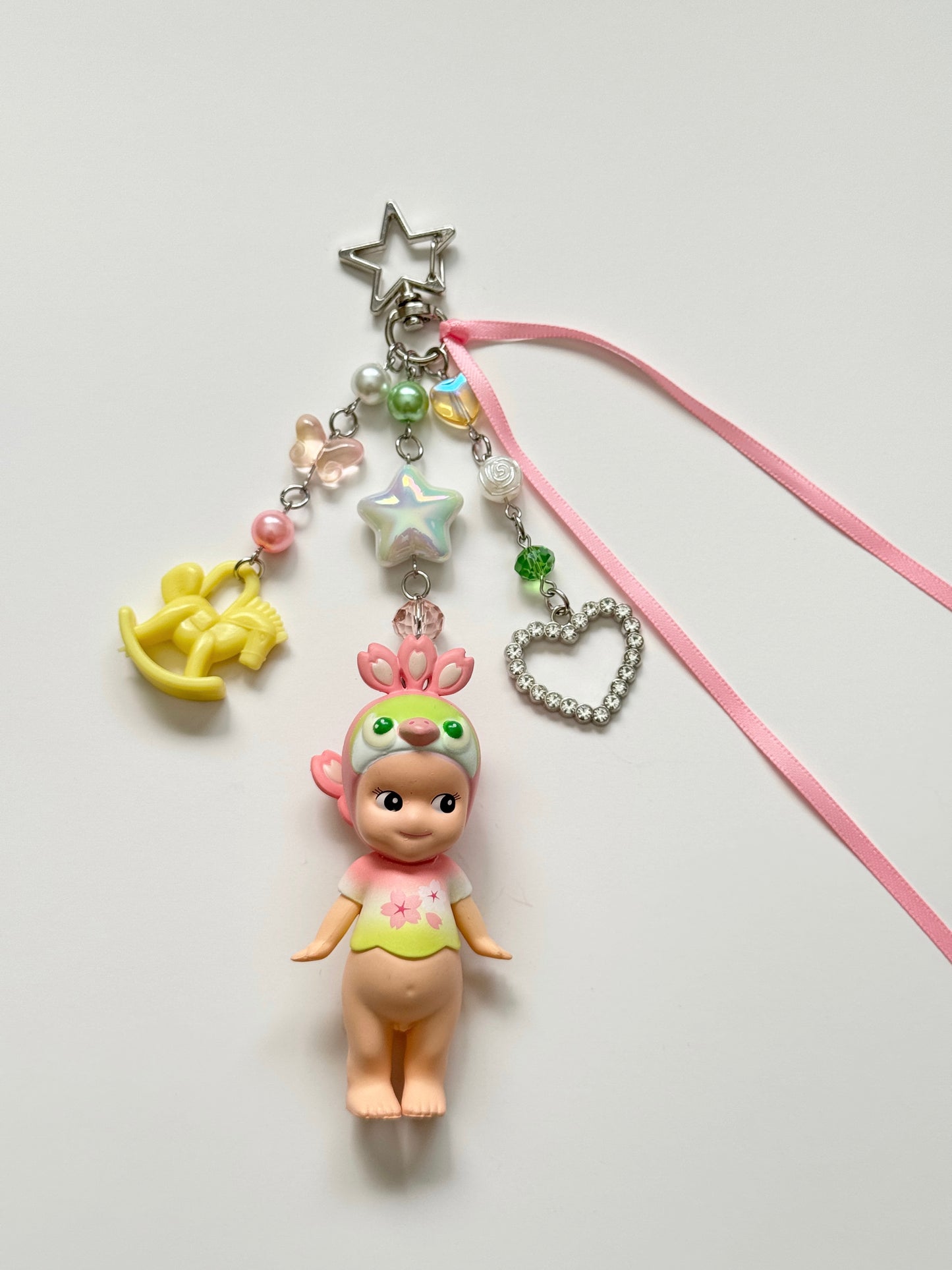 lotus peacock sonny angel keychain