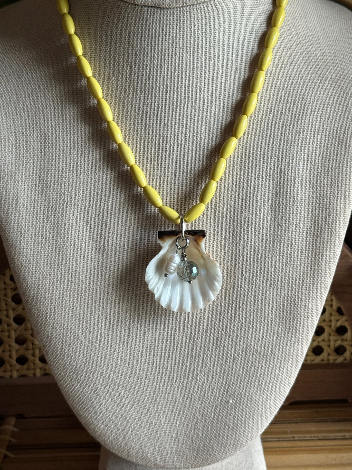 sun-kissed shell necklace