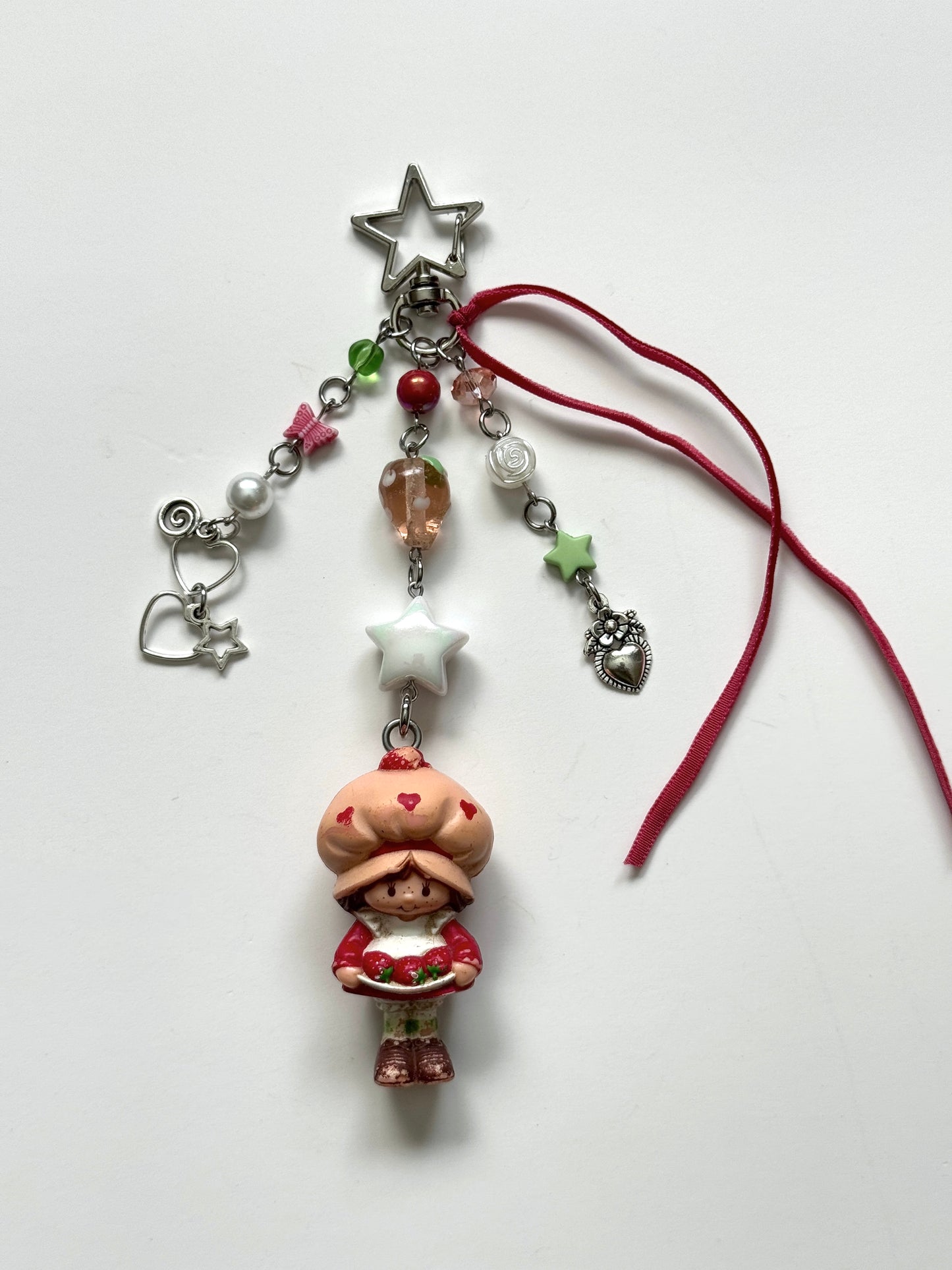 vintage strawberry shortcake keychain