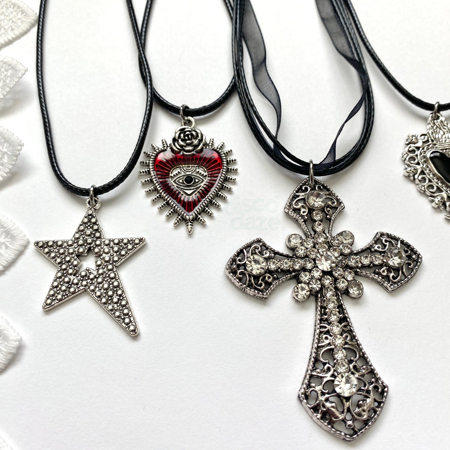 cord & ribbon necklaces