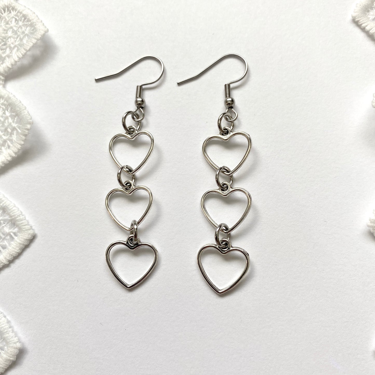 triple heart dangles