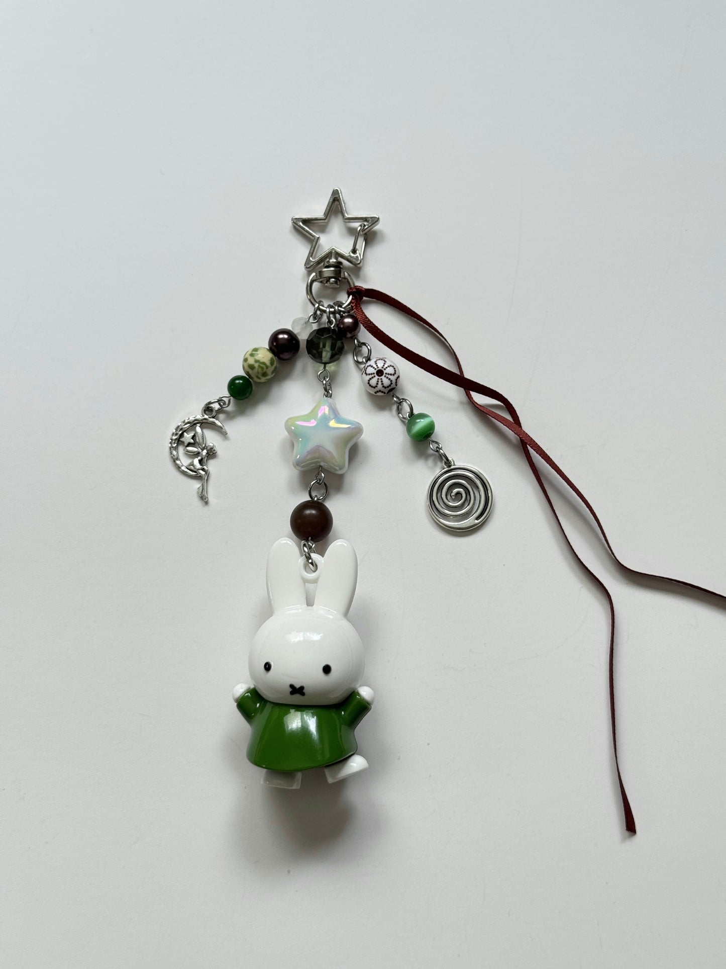 cottagecore miffy keychain