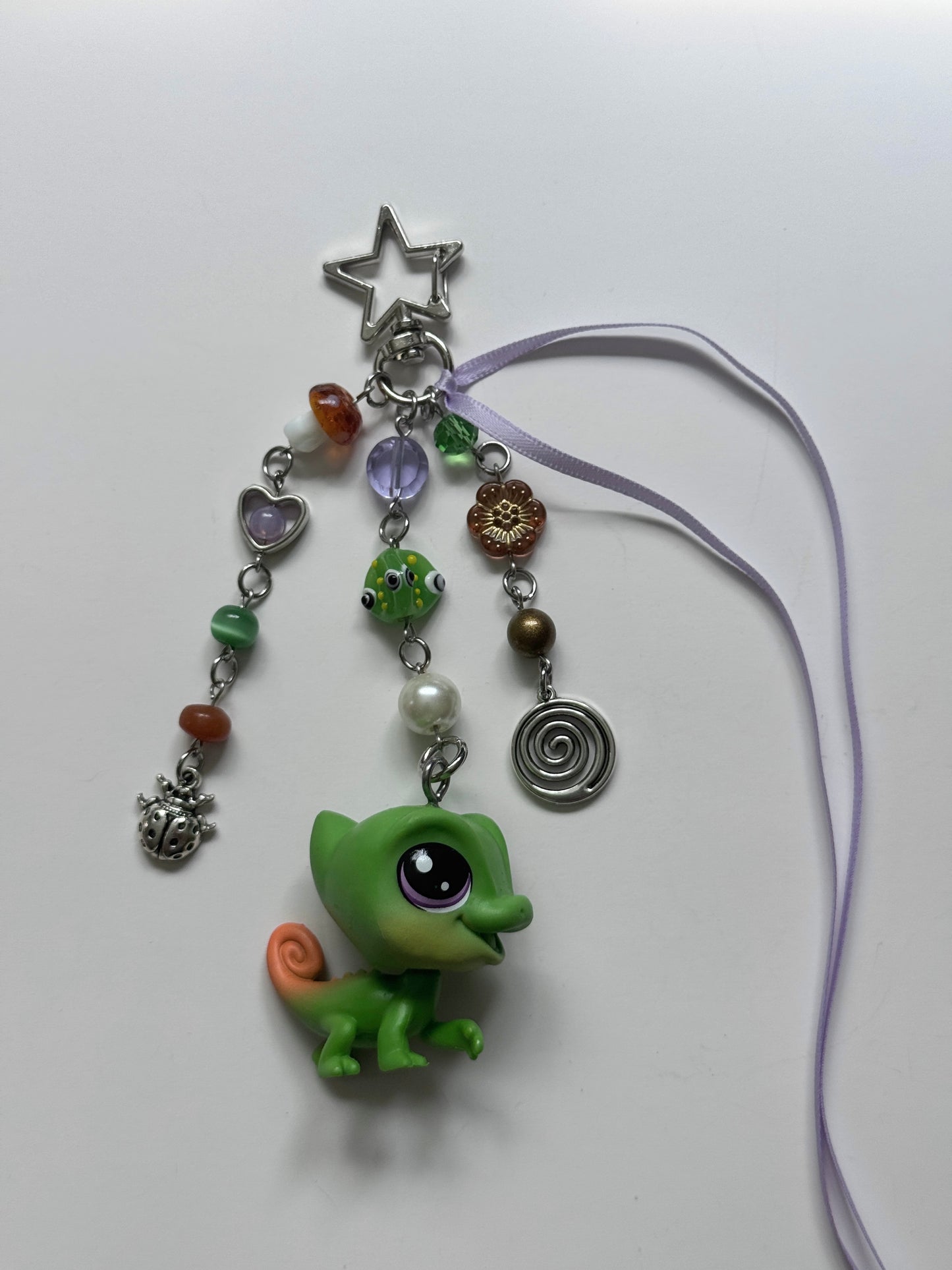 green chamelon LPS keychain