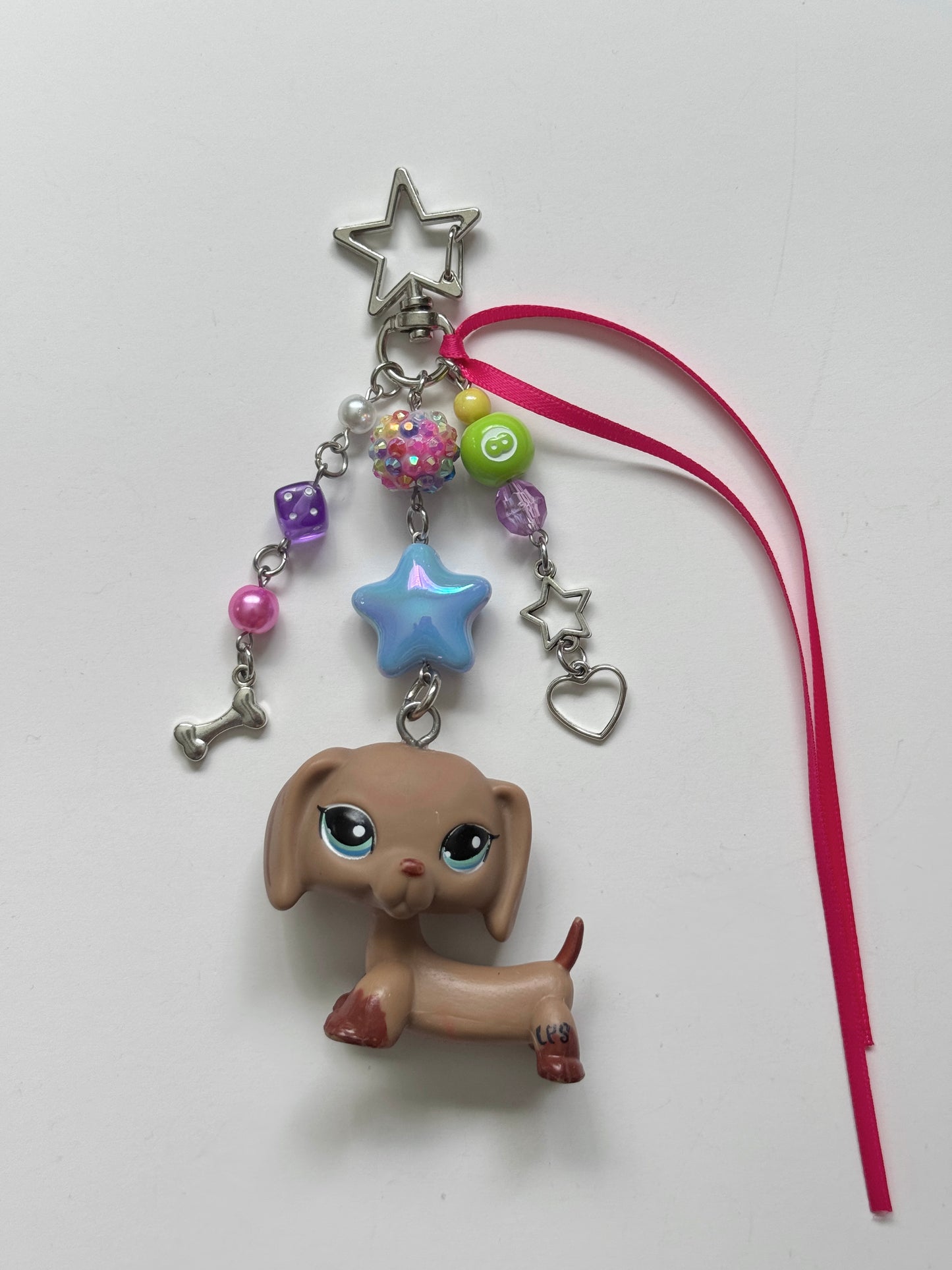 dachshund LPS keychain