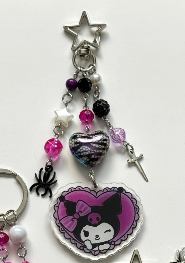 kuromi heart v1 keychain