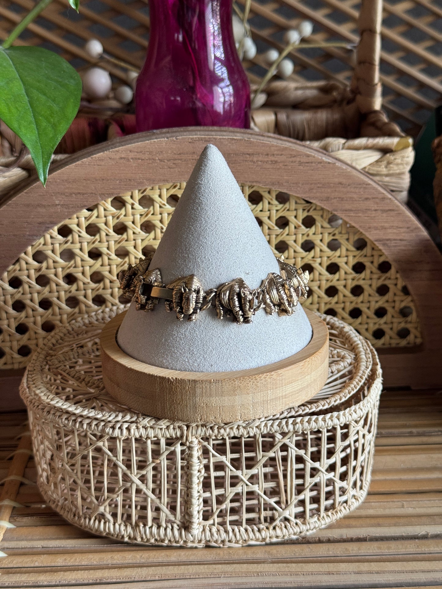 vintage rhino bracelet
