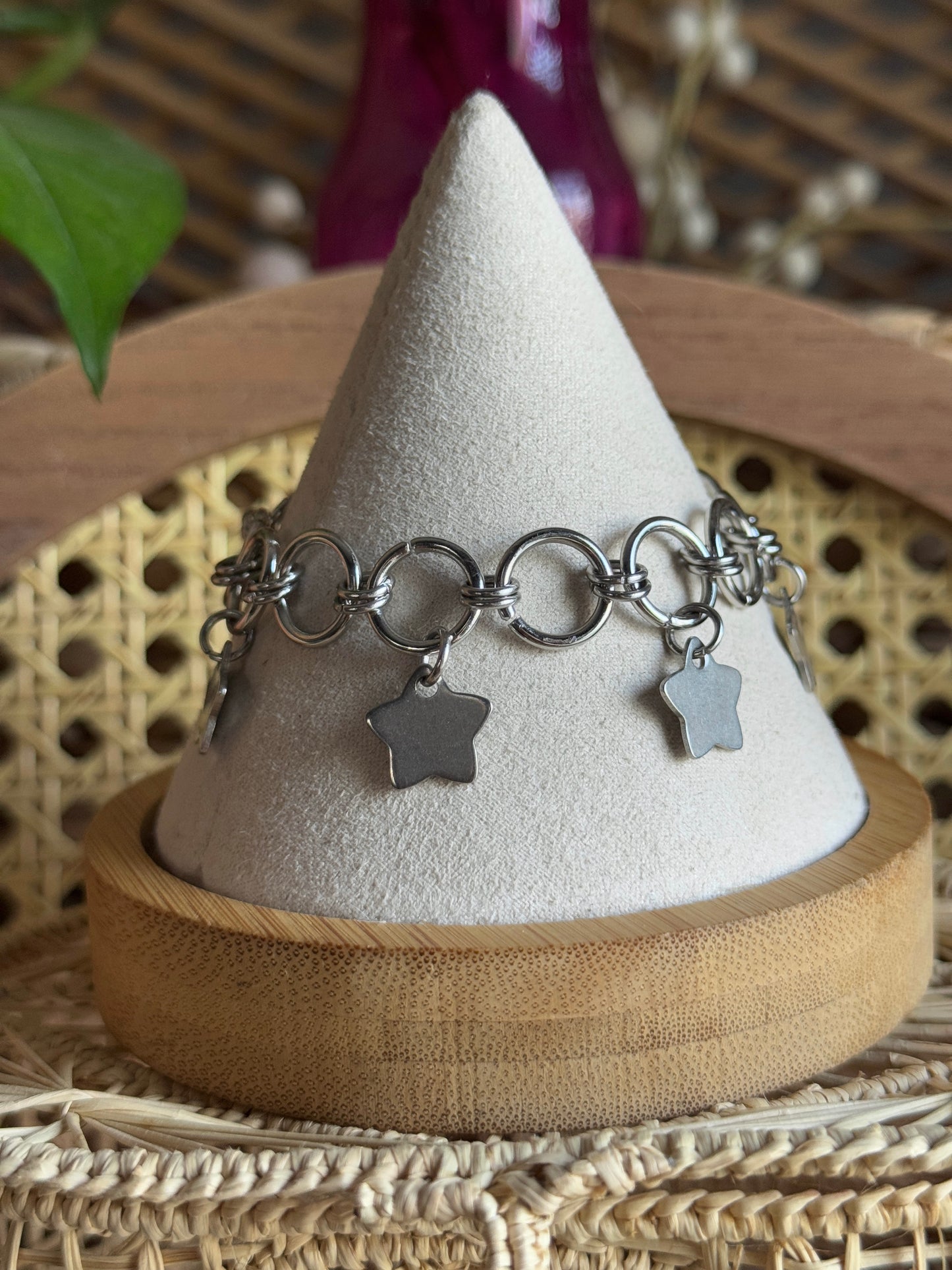 star chainmaille bracelet