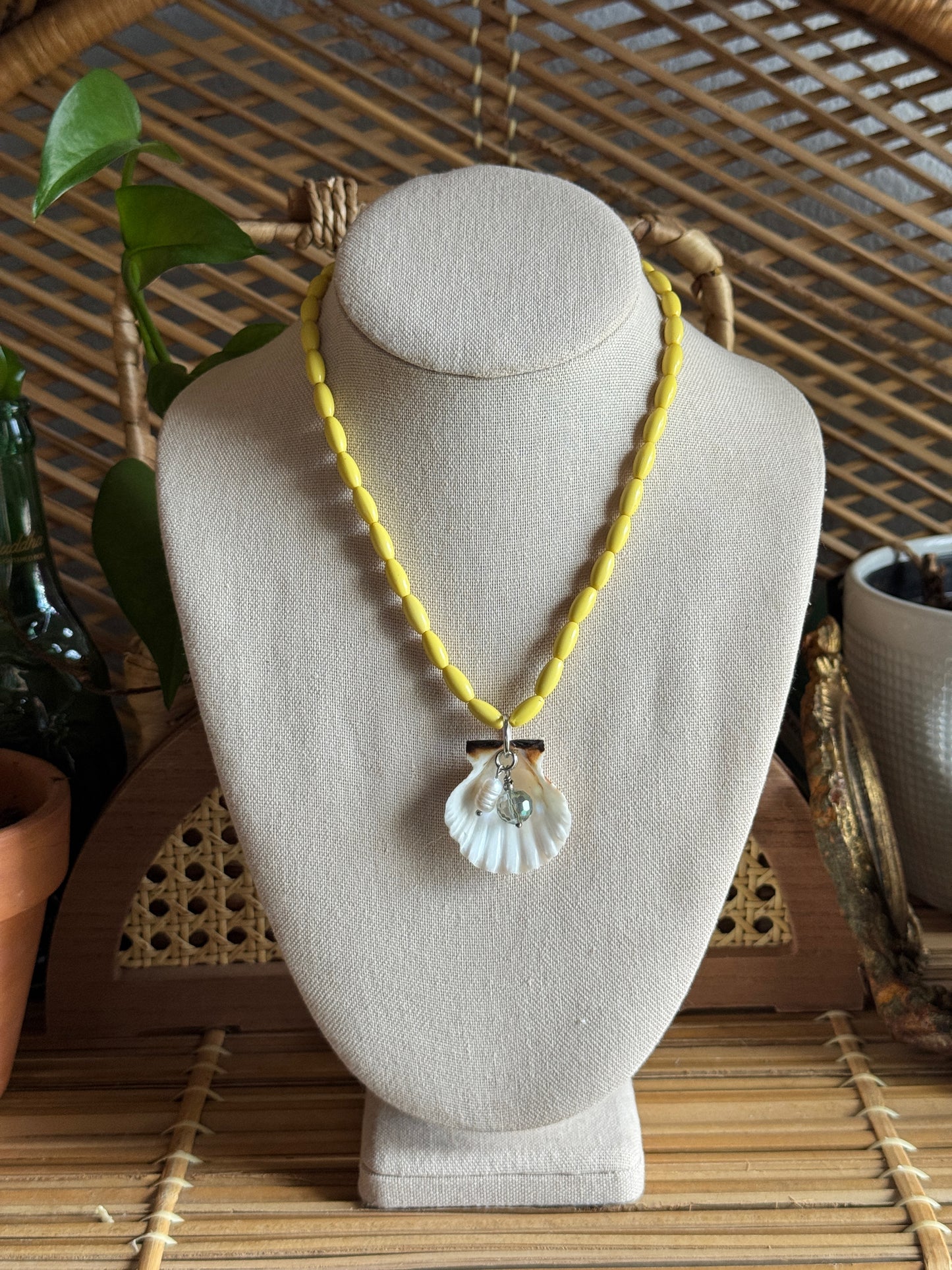 sun-kissed shell necklace