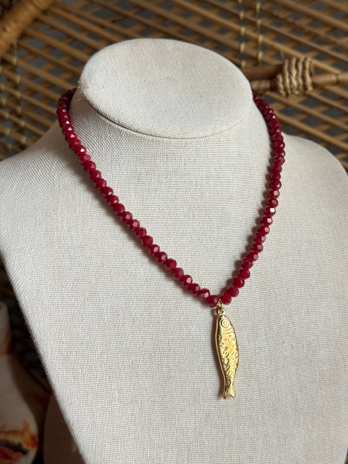 goldie fish necklace