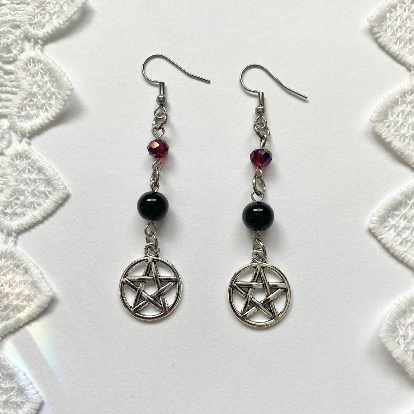 goth star dangles