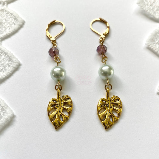 golden bloom earrings