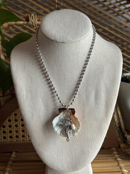 seahorse shell necklace