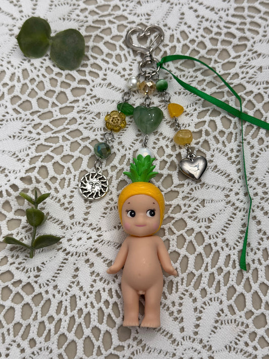 pineapple sonny angel keychain