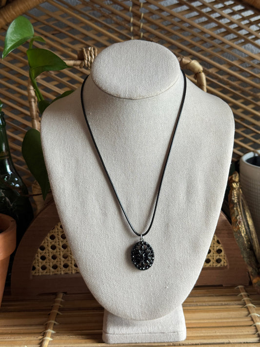 dark siren cord necklace