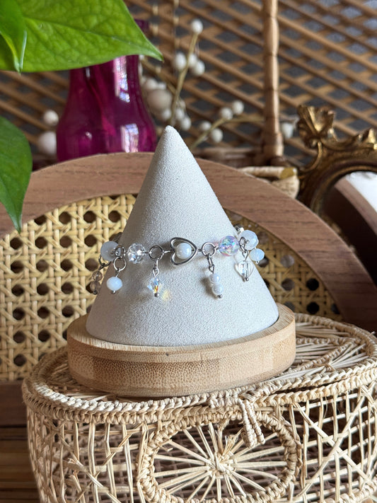 milky clouds charm bracelet