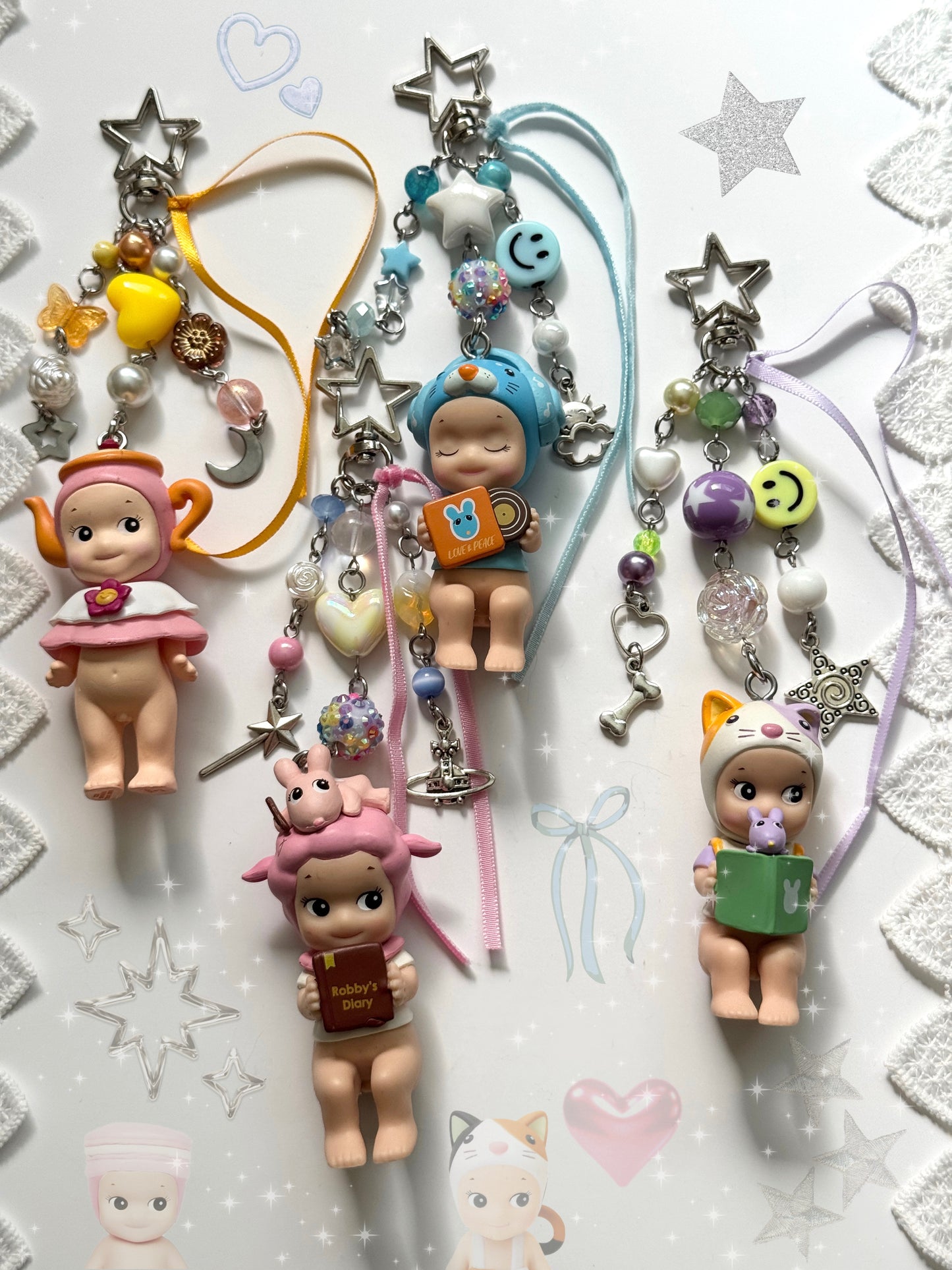 garden tea sonny angel keychain