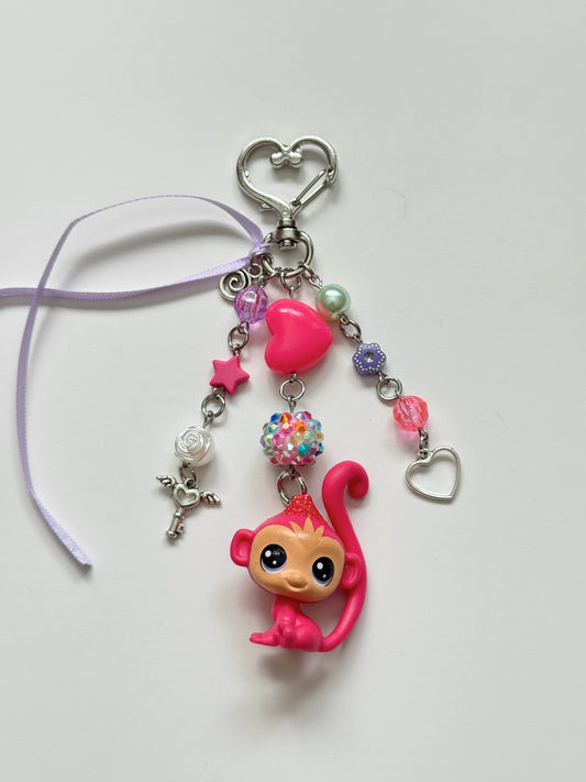 mini monkey LPS keychain