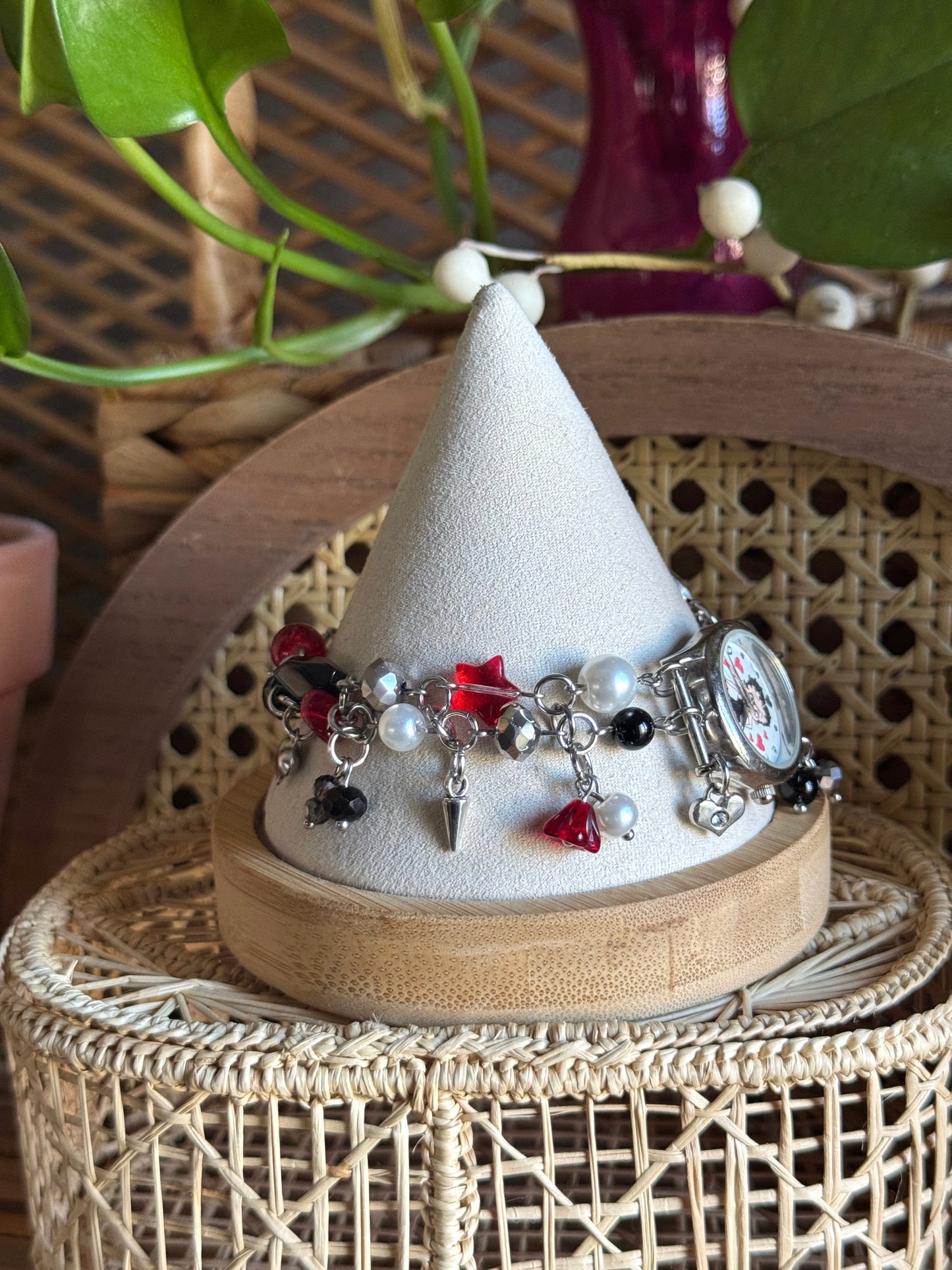 betty boop watch charm bracelet