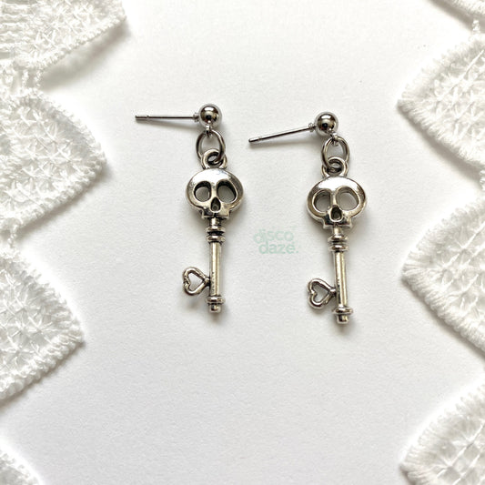 skeleton key earrings