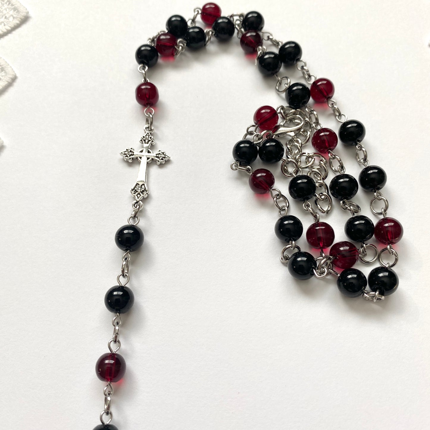 holy trinity rosary necklace