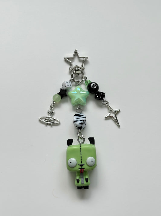 cyber gir keychain