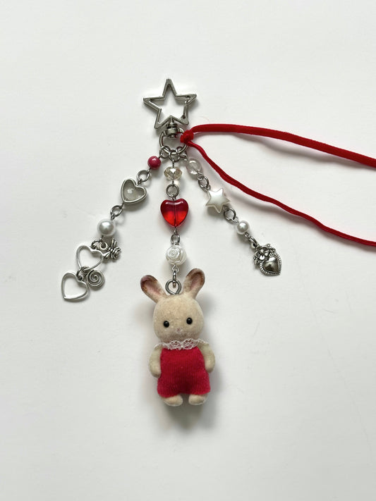 baby calico keychain