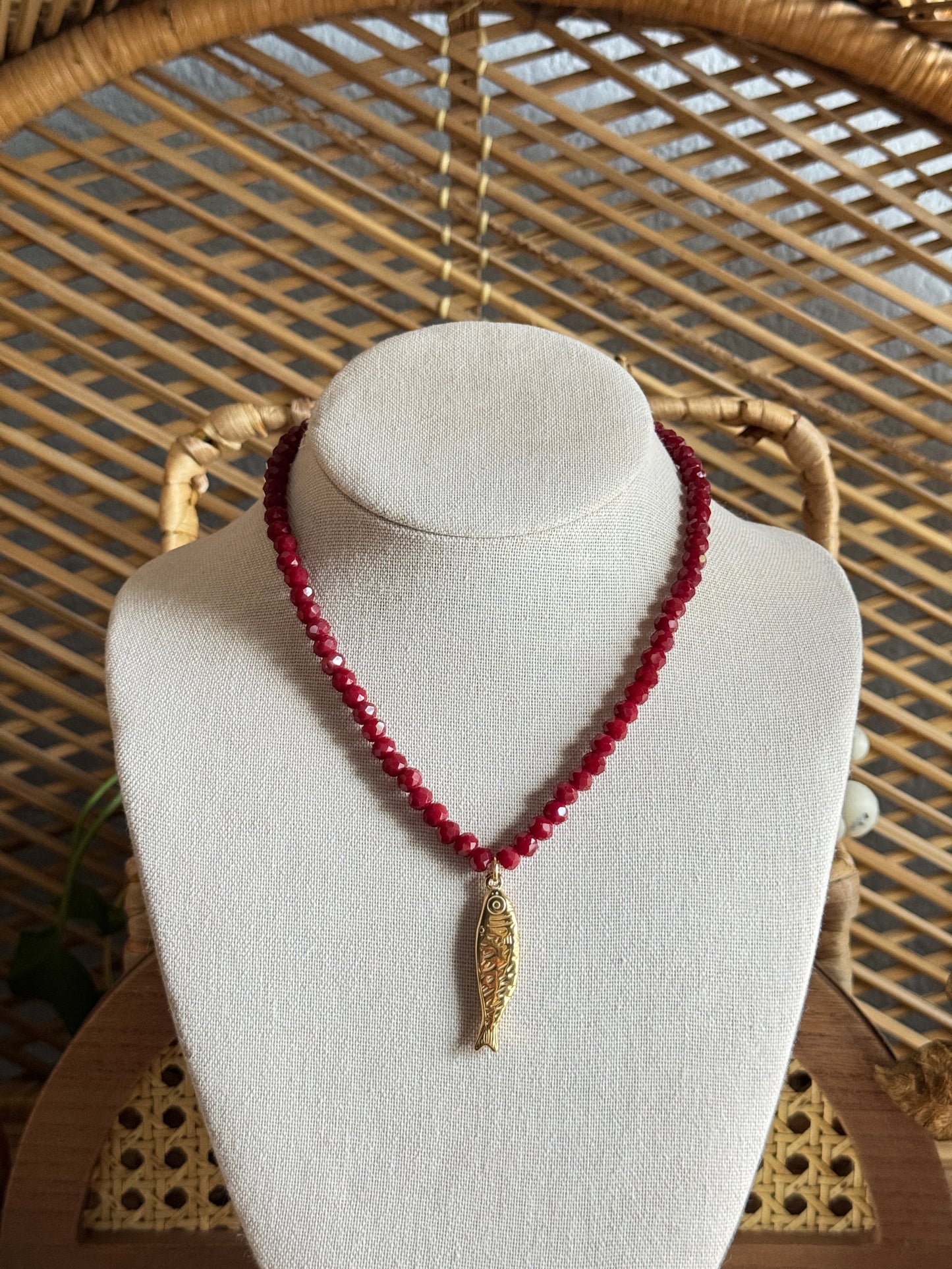 goldie fish necklace