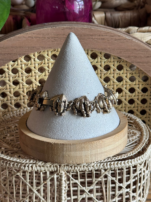 vintage rhino bracelet