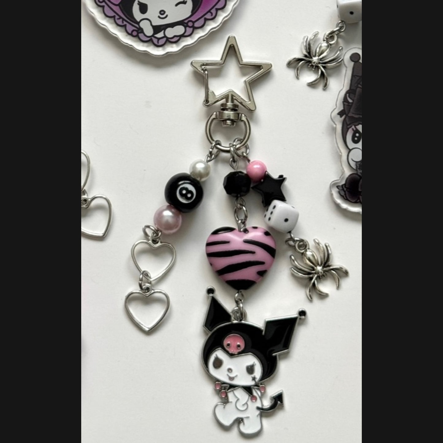 kuromi babe keychain