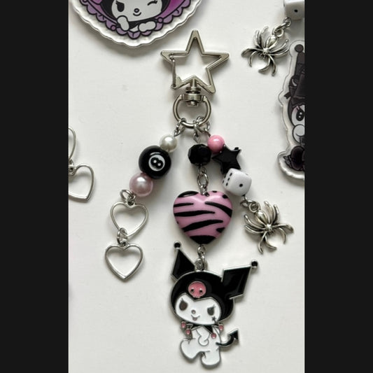 kuromi babe keychain