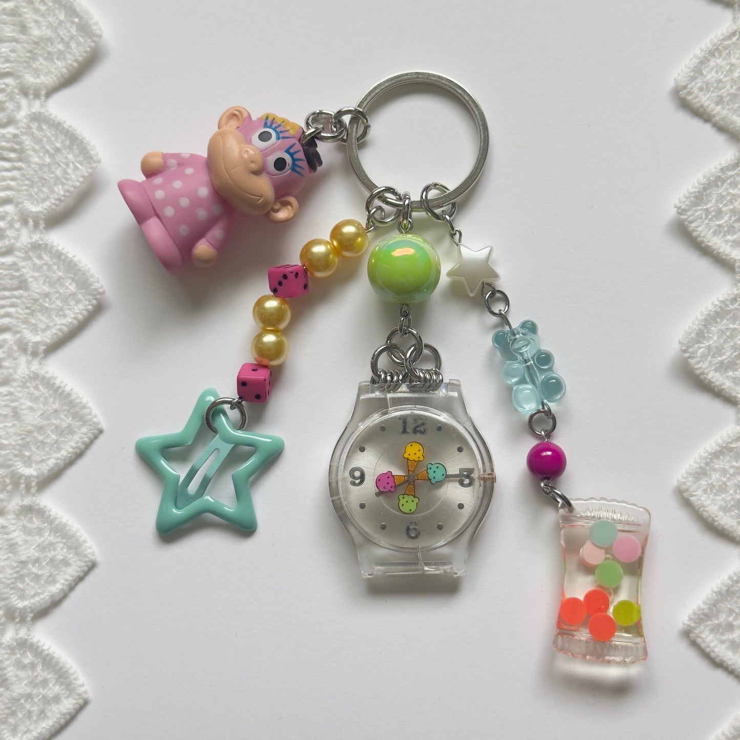 kidcore candy keychain