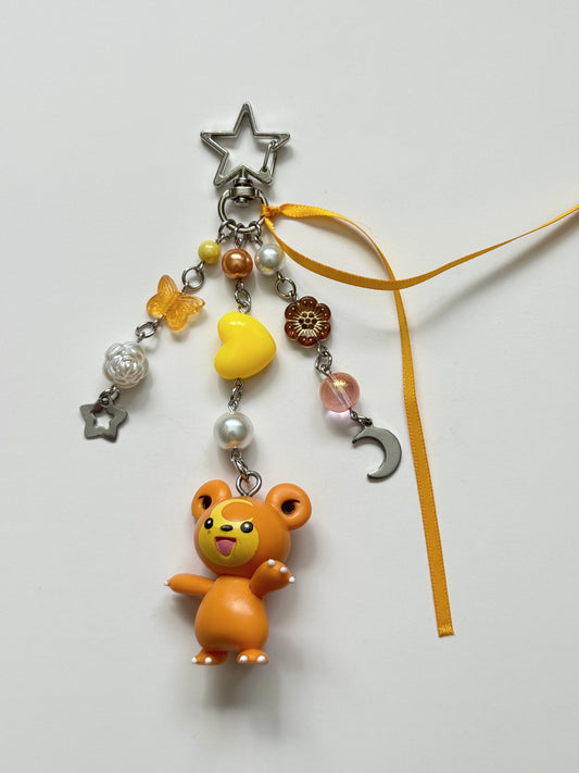 teddiursa pokémon keychain