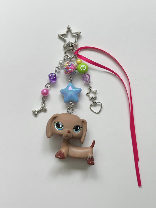 dachshund LPS keychain