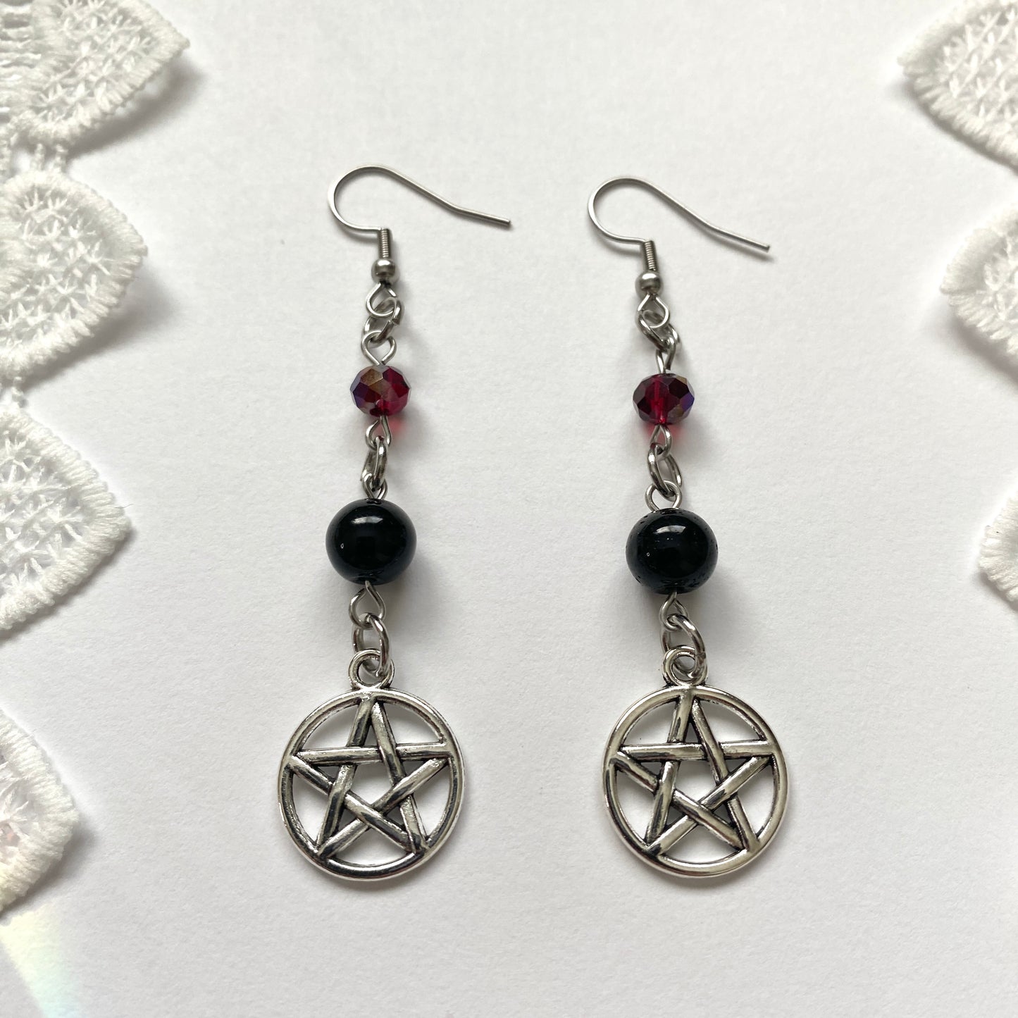 goth star dangles