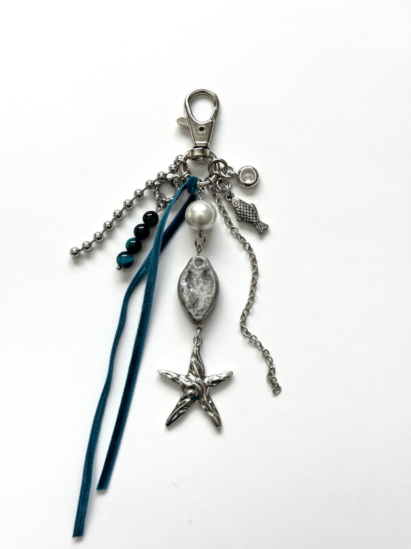 star talisman keychain- blue