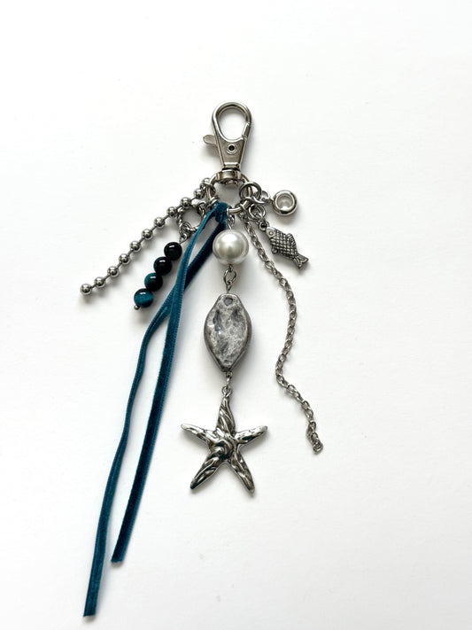 star talisman keychain- blue
