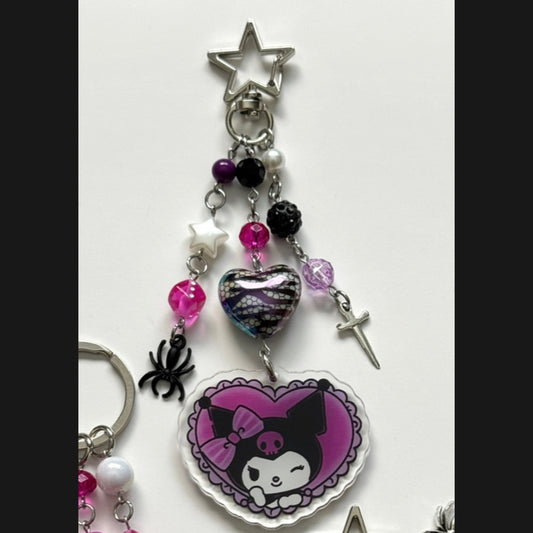 kuromi heart v1 keychain
