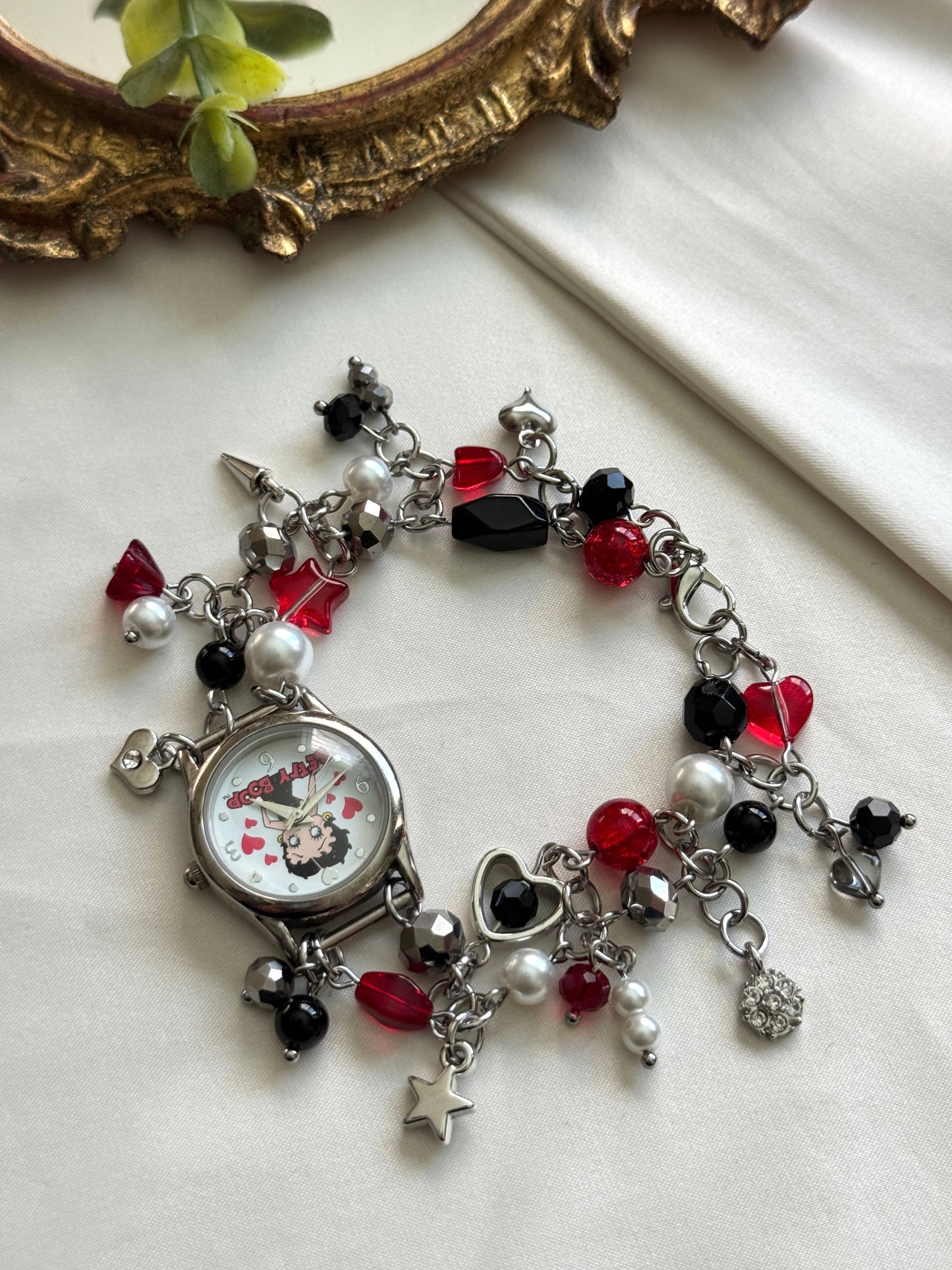 betty boop watch charm bracelet