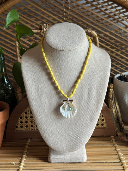 sun-kissed shell necklace
