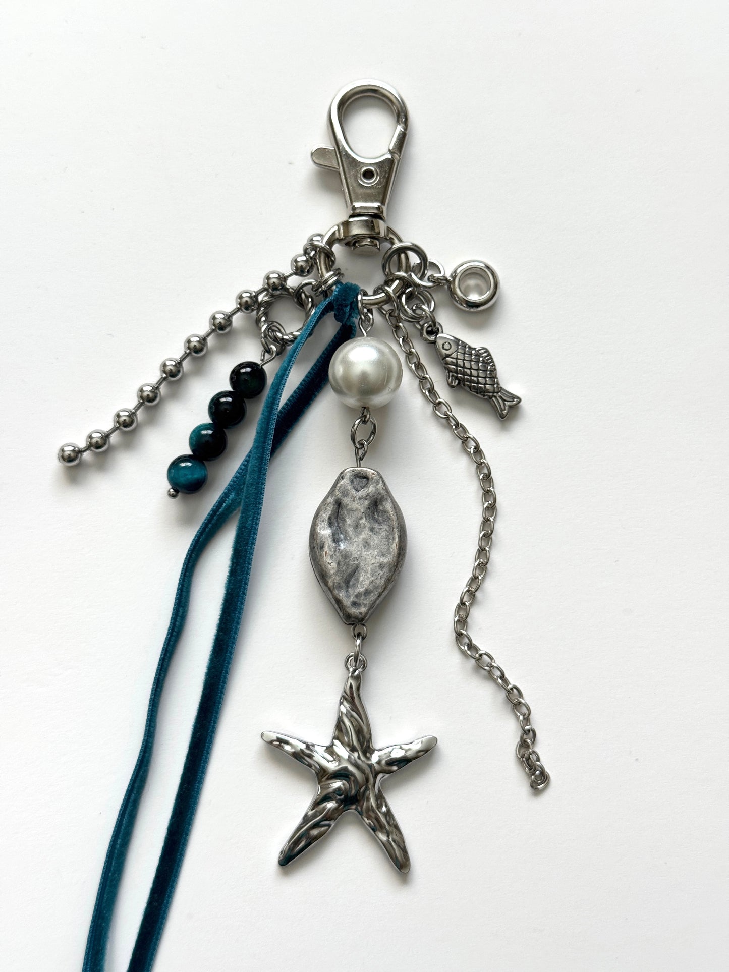 star talisman keychain- blue