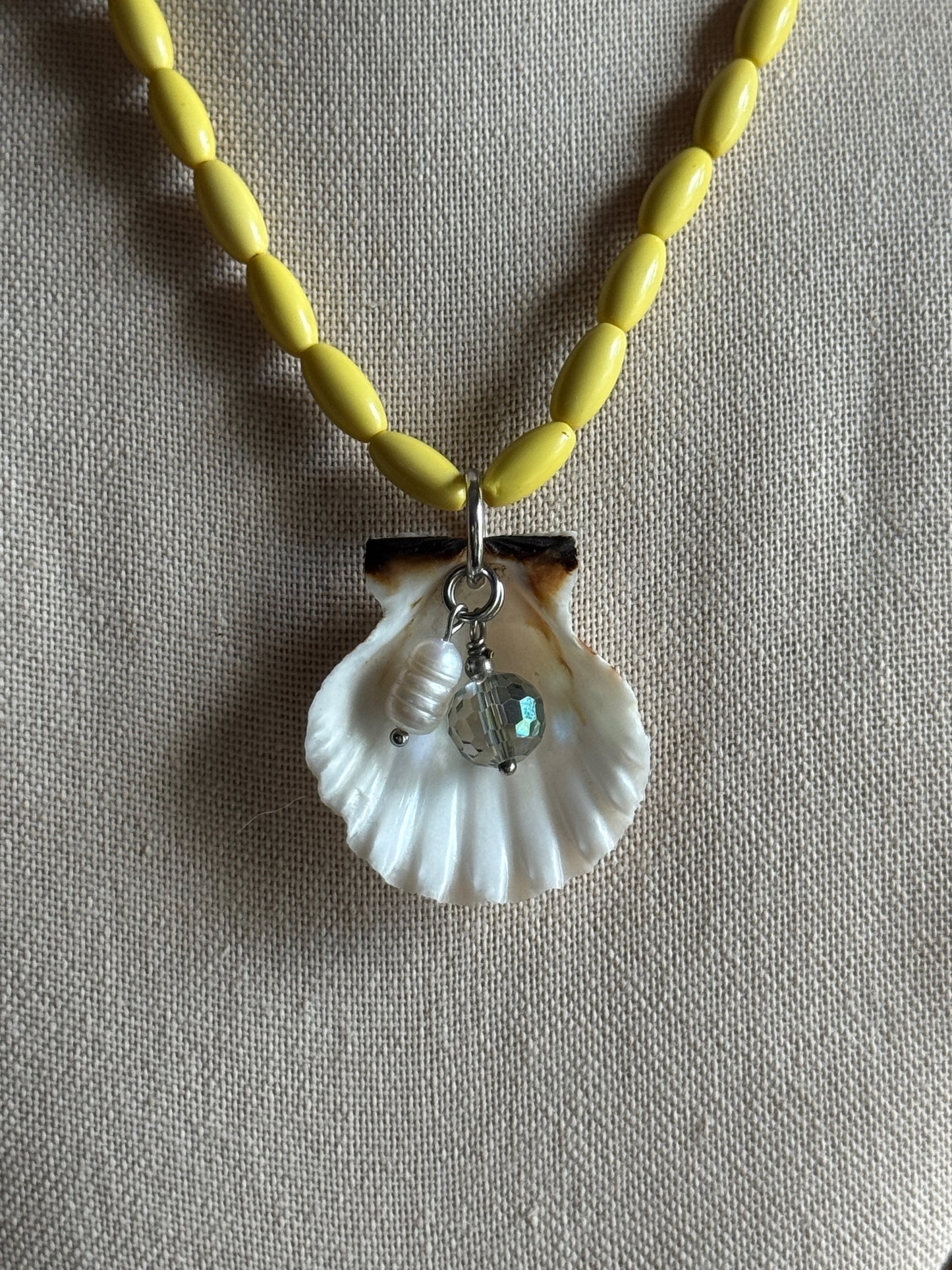 sun-kissed shell necklace