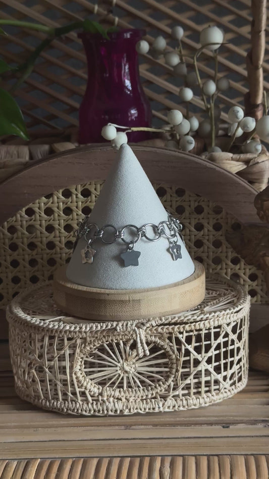star mix chainmaille bracelet